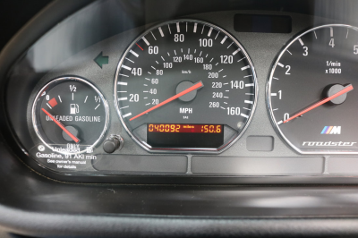 2000 BMW M Roadster in Estoril Blue Metallic over Estoril Blue & Black Nappa