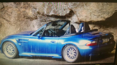 2000 BMW M Roadster in Estoril Blue Metallic over Estoril Blue & Black Nappa