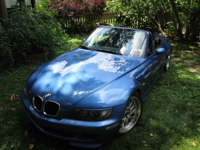 2000 BMW M Roadster in Estoril Blue Metallic over Estoril Blue & Black Nappa