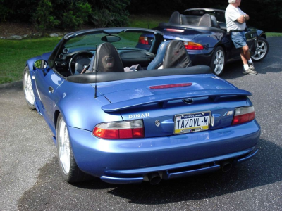 2000 BMW M Roadster in Estoril Blue Metallic over Estoril Blue & Black Nappa