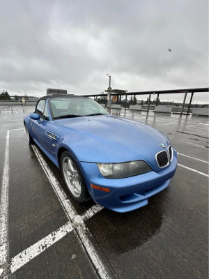 2000 BMW M Roadster in Estoril Blue Metallic over Black Nappa