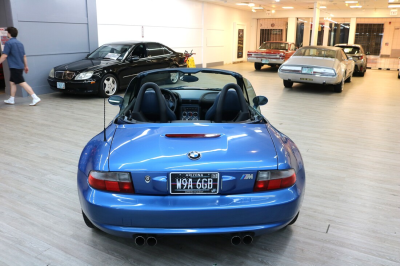 2000 BMW M Roadster in Estoril Blue Metallic over Estoril Blue & Black Nappa