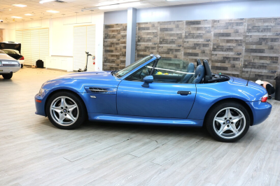 2000 BMW M Roadster in Estoril Blue Metallic over Estoril Blue & Black Nappa