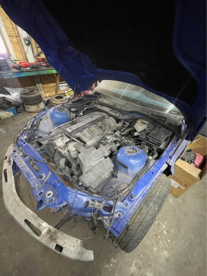 2000 BMW M Roadster in Estoril Blue Metallic over Estoril Blue & Black Nappa
