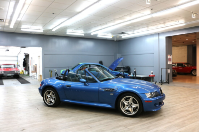 2000 BMW M Roadster in Estoril Blue Metallic over Estoril Blue & Black Nappa