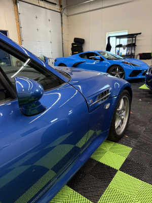 2000 BMW M Roadster in Estoril Blue Metallic over Estoril Blue & Black Nappa