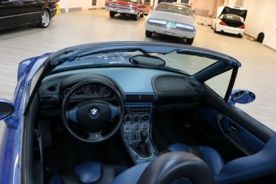 2000 BMW M Roadster in Estoril Blue Metallic over Estoril Blue & Black Nappa