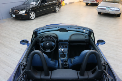 2000 BMW M Roadster in Estoril Blue Metallic over Estoril Blue & Black Nappa
