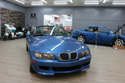 2000 BMW M Roadster in Estoril Blue Metallic over Estoril Blue & Black Nappa
