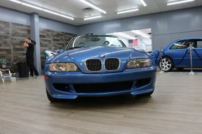 2000 BMW M Roadster in Estoril Blue Metallic over Estoril Blue & Black Nappa