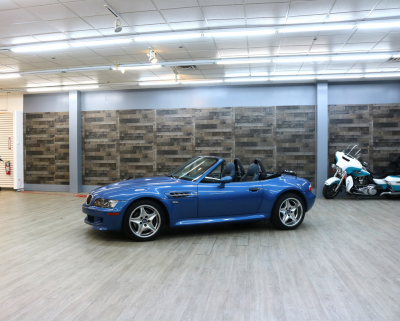 2000 BMW M Roadster in Estoril Blue Metallic over Estoril Blue & Black Nappa