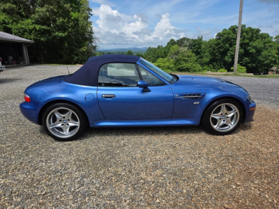2000 BMW M Roadster in Estoril Blue Metallic over Estoril Blue & Black Nappa