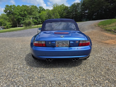 2000 BMW M Roadster in Estoril Blue Metallic over Estoril Blue & Black Nappa