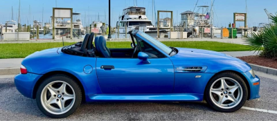 2000 BMW M Roadster in Estoril Blue Metallic over Estoril Blue & Black Nappa
