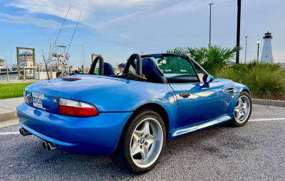 2000 BMW M Roadster in Estoril Blue Metallic over Estoril Blue & Black Nappa