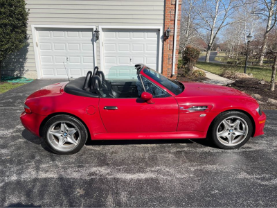 2000 BMW M Roadster in Imola Red 2 over Black Nappa