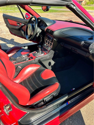 2000 BMW M Roadster in Imola Red 2 over Imola Red & Black Nappa