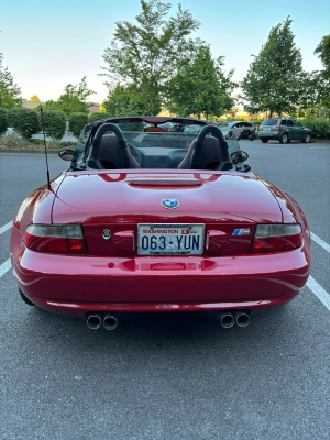 2000 BMW M Roadster in Imola Red 2 over Imola Red & Black Nappa