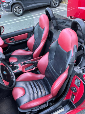 2000 BMW M Roadster in Imola Red 2 over Imola Red & Black Nappa