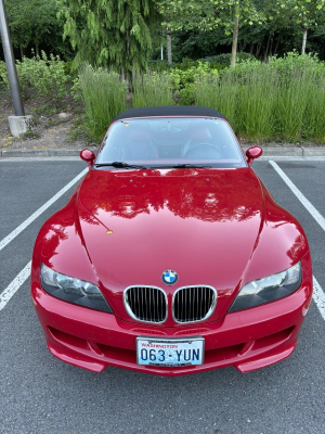 2000 BMW M Roadster in Imola Red 2 over Imola Red & Black Nappa