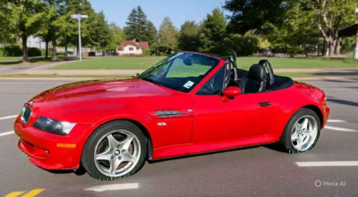 2000 BMW M Roadster in Imola Red 2 over Black Nappa