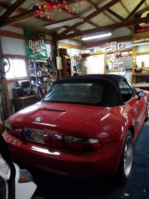 2000 BMW M Roadster in Imola Red 2 over Black Nappa