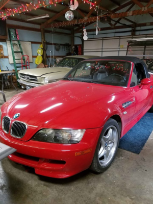 2000 BMW M Roadster in Imola Red 2 over Black Nappa