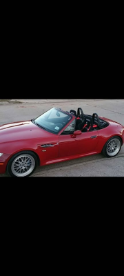 2000 BMW M Roadster in Imola Red 2 over Black Nappa