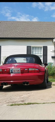 2000 BMW M Roadster in Imola Red 2 over Black Nappa