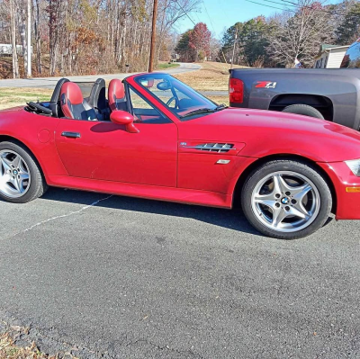 2000 BMW M Roadster in Imola Red 2 over Imola Red & Black Nappa