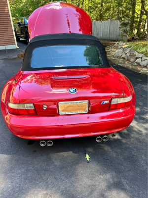 2000 BMW M Roadster in Imola Red 2 over Imola Red & Black Nappa