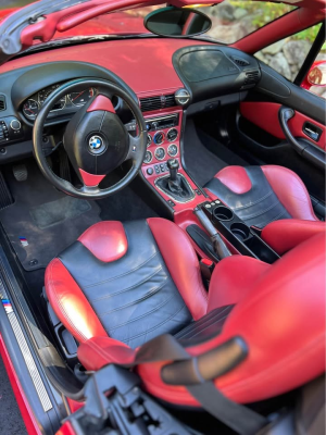 2000 BMW M Roadster in Imola Red 2 over Imola Red & Black Nappa
