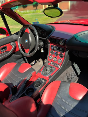 2000 BMW M Roadster in Imola Red 2 over Imola Red & Black Nappa