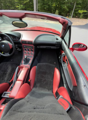 2000 BMW M Roadster in Imola Red 2 over Imola Red & Black Nappa