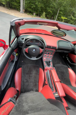 2000 BMW M Roadster in Imola Red 2 over Imola Red & Black Nappa