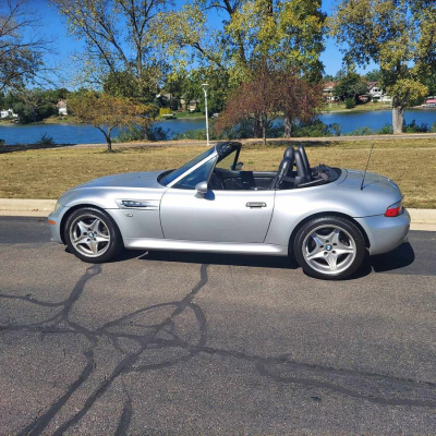 2000 BMW M Roadster in Titanium Silver Metallic over Black Nappa