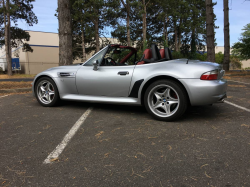 2000 BMW M Roadster in Titanium Silver Metallic over Imola Red & Black Nappa