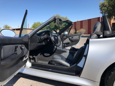 2000 BMW M Roadster in Titanium Silver Metallic over Dark Gray & Black Nappa