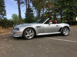 2000 BMW M Roadster in Titanium Silver Metallic over Imola Red & Black Nappa