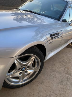 2000 BMW M Roadster in Titanium Silver Metallic over Black Nappa