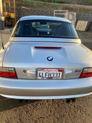 2000 BMW M Roadster in Titanium Silver Metallic over Black Nappa