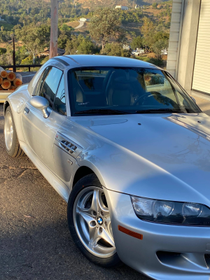 2000 BMW M Roadster in Titanium Silver Metallic over Black Nappa