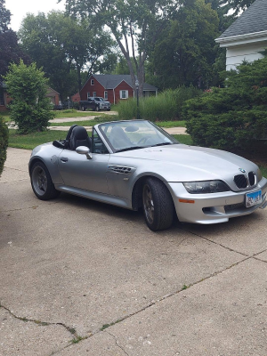 2000 BMW M Roadster in Titanium Silver Metallic over Black Nappa