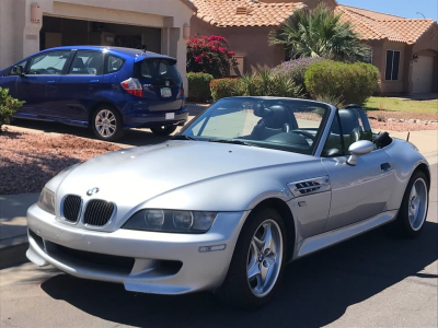 2000 BMW M Roadster in Titanium Silver Metallic over Black Nappa