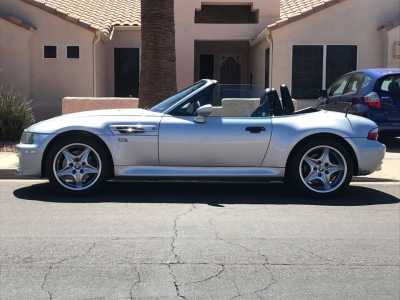 2000 BMW M Roadster in Titanium Silver Metallic over Black Nappa