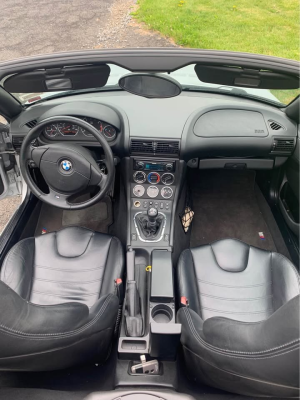 2000 BMW M Roadster in Titanium Silver Metallic over Black Nappa