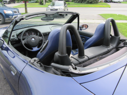 2000 BMW M Roadster in Velvet Blue Metallic over Velvet Blue & Black Nappa