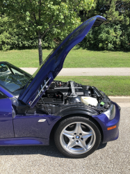 2000 BMW M Roadster in Velvet Blue Metallic over Velvet Blue & Black Nappa