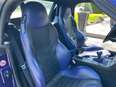 2000 BMW M Roadster in Velvet Blue Metallic over Velvet Blue & Black Nappa