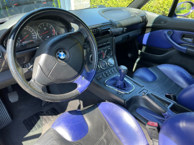 2000 BMW M Roadster in Velvet Blue Metallic over Velvet Blue & Black Nappa